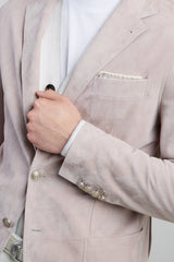 GIACCA MONOPETTO SUEDE NAPPIZZATO