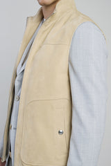 GILET SUEDE