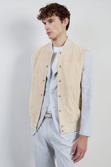 GILET SUEDE