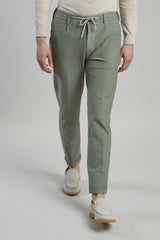 STRETCH COTTON TROUSERS