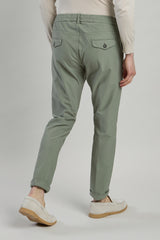 STRETCH COTTON TROUSERS