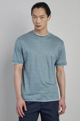 T-SHIRT GIROCOLLO LINO