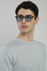 CREW NECK LINEN AND COTTON SWEATER