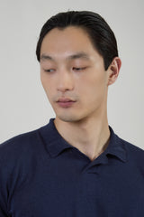 POLO IN MAGLIA LINO E COTONE