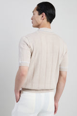 POLO IN MAGLIA LINO E COTONE