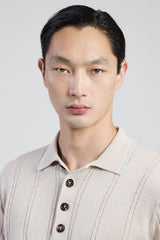 POLO IN MAGLIA LINO E COTONE