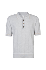 POLO IN MAGLIA LINO E COTONE