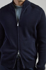 FULL ZIP COTTON SWEATER