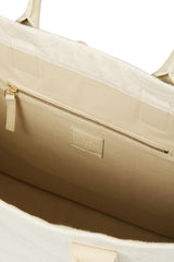 PRINTED SUPER CANVAS COTTON AND LEATHER BAG