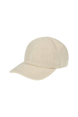 LINEN, COTTON AND SUEDE HAT