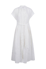 LINEN DRESS WITH EMBROIDERY