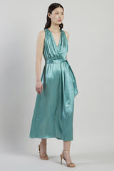 PLAIN SILK DRESS