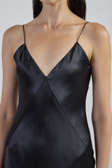 PLAIN SILK DRESS