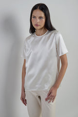 T-SHIRT GIROCOLLO SETA UNITA