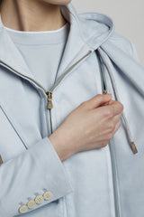 SINGLE-BREASTED VISCOSE COTTON JACKET