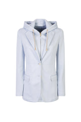 SINGLE-BREASTED VISCOSE COTTON JACKET