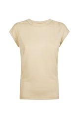 T-SHIRT GIROCOLLO JERSEY METALLIZZATO