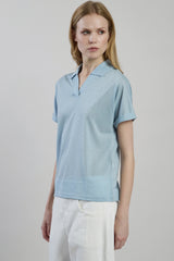 POLO E T-SHIRT JERSEY METALLIZZATO