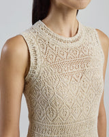LINEN COTTON SILK DRESS