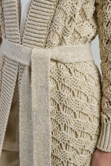 CARDIGAN LINO COTONE SETA