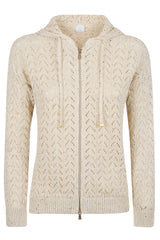MAGLIA FULL ZIP COTONE LINO