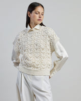 MAGLIA SMANICATA LINO SETA