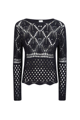 CREW NECK LINEN SILK SWEATER