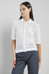 CAMICIA IN MAGLIA COTONE LINO