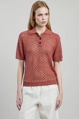 POLO IN MAGLIA LINO SETA