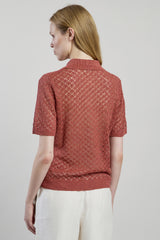 POLO IN MAGLIA LINO SETA