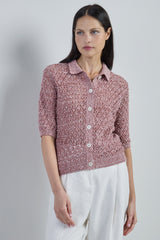 CAMICIA IN MAGLIA LINO COTONE SETA
