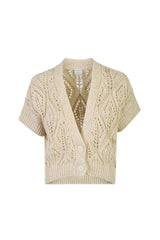 CARDIGAN LINO COTONE SETA