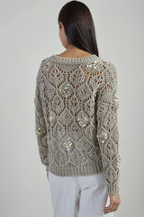 MAGLIA GIROCOLLO LINO