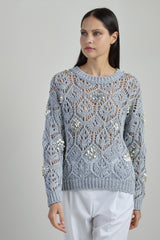 MAGLIA GIROCOLLO LINO