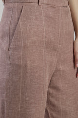 PANTALONE LINO LANA SETA