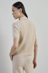 CAMICIA IN MAGLIA LANA 14 MICRON