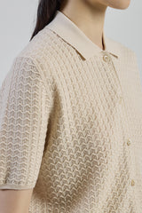 CAMICIA IN MAGLIA LANA 14 MICRON