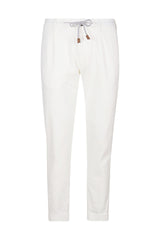 Nylon elastane cotton trousers