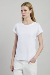 T-SHIRT GIROCOLLO JERSEY DI COTONE