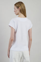 T-SHIRT GIROCOLLO JERSEY DI COTONE