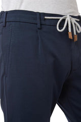 Nylon elastane cotton trousers