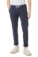 Nylon elastane cotton trousers