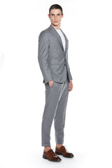 Single -breasted wool dress