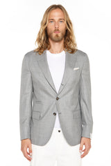 Cashmere single -breasted jacket