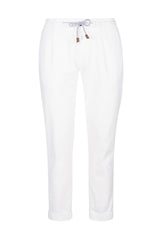Jersey cotton trousers