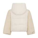 GIUBBINO BIMATERICO CON CAPPUCCIO