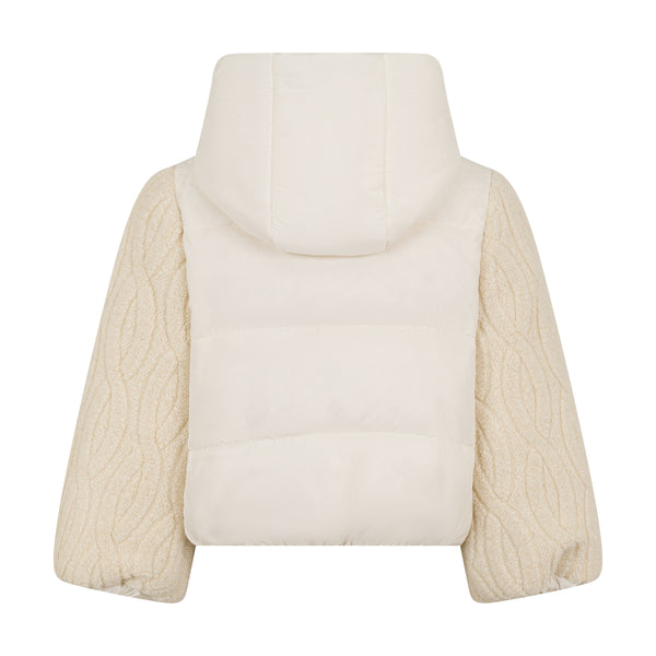 GIUBBINO BIMATERICO CON CAPPUCCIO