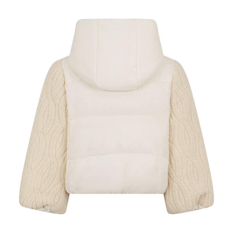 GIUBBINO BIMATERICO CON CAPPUCCIO