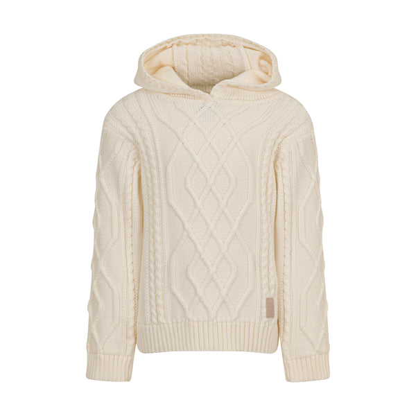 MAGLIA IN LANA CON CAPPUCCIO