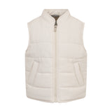 COTTON‑VISCOSE‑LINEN PADDED GILET BOY